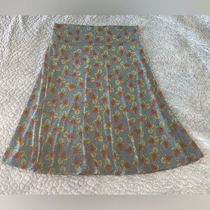 NWOT LuLaRoe Women’s Skirt Size XL Flare Wide Band Stretch Floral Colorful